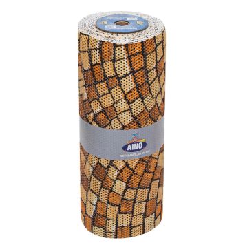 Kosteantilanmatto Aino oranssi/kivet 65 cm (per metri)