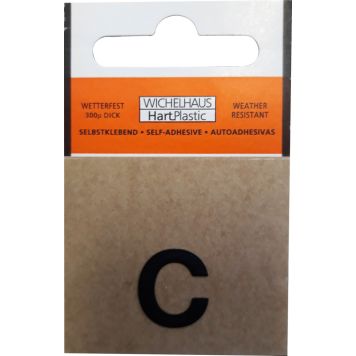 Kirjain Wichelhaus HartPlastic Musta 15 mm C