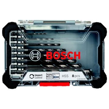 Metalliporanteräsarja Bosch Impact Control HSS 8-os.