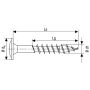 Puuruuvi Spax HI.FORCE TRX WIROX 8x80 mm 20KPL