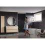 Märkätilalevy Fibo Black Marble