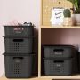 Säilytyskori SmartStore Basket Recycled 6 L Antrasiitti 37 x 28 x 10 cm