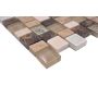 Mosaiikkilaatta Crystal Mix XNM DF2 Ruskea/Beige 29,8 x 30,4 cm