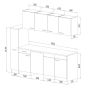 Minikeittiö Respekta KB225EYGMIC 2,25 m