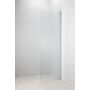 Kääntyvä suihkuseinä Camargue Helmi kirkas/matta alumiini 90 cm