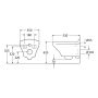 Seinä-WC Gustavsberg Estetic valkoinen