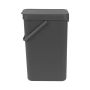 Roska-astia Brabantia Sort&Go 16 L Harmaa
