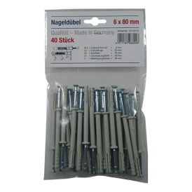 Naulatulppa 6 x 80 mm 40 kpl/pkt