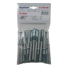 Naulatulppa 8 x 80 mm 30 kpl/pkt