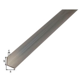 Kulmaprofiili tasasivuinen alumiini 50 x 50 x 3 mm 2 m