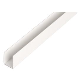 U-profiili Muovi Valkoinen 21 x 20 x 1000 mm