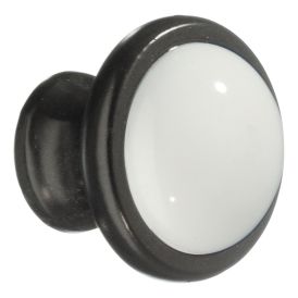 Nuppi Beslagsboden Tradition BB430 38 mm Musta/posliini