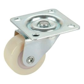 Kääntöpyörä Ø 30 mm Valkoinen