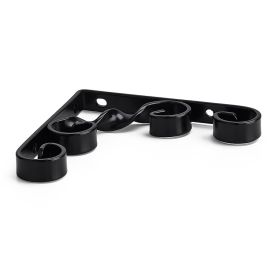 Hyllynkannatin Habo 4 musta 150 mm