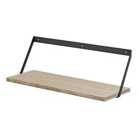 Seinähylly Dolle Edge Tammi/Musta 600 x 200 x 215 mm