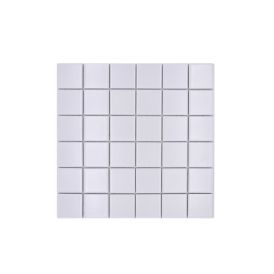 Mosaiikki Square matta valkoinen