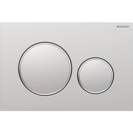 Huuhtelupainike Geberit Sigma20 Round kromi 24,6 x 16,4 cm