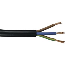 Muovikaapeli Kabelexpress H05VV-F 3x1,5 mm² musta (per metri)