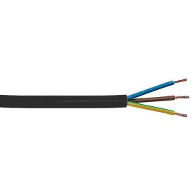Muovikaapeli Kabelexpress H03VV-F 3x0,75 mm² musta (per metri)