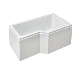 Kylpyamme Camargue Skaraborg Combi kiiltävä valkoinen 150 x 85 x 63 cm, oikea