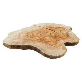 Puukiekko Tiikki Särmäämätön ø 35 cm