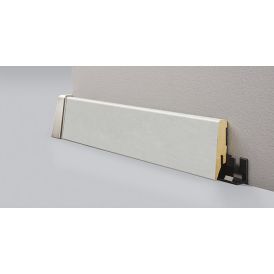 Jalkalista Logoclic K58 C Bright Powder MDF 18 x 58 x 2600 mm