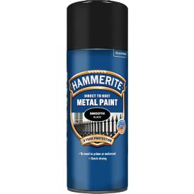 Metallimaali Hammerite Smooth Finish musta 0,4 l