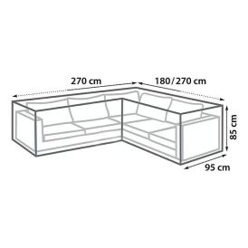 Kalustesuoja Sunfun kulmasohva 270 x 95 x 85 cm