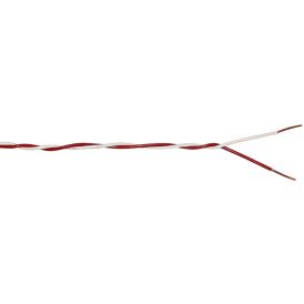 Ovikellon kaapeli YK 2x0,6 mm 20 m punavalkoinen