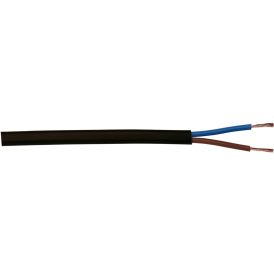 Muovikaapeli Kabelexpress H03VV-F 2x0,75 mm² musta (per metri)