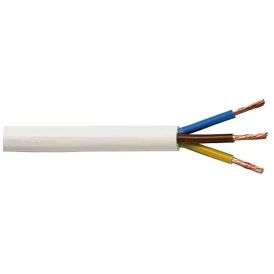 Muovikaapeli Kabelexpress H03VV-F 3x0,75 mm² valkoinen (per metri)