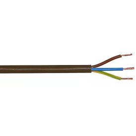 Muovikaapeli Kabelexpress H03VV-F 3x0,75 mm² ruskea 5 m