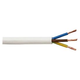 Muovikaapeli Kabelexpress H05VV-F 3x1,5 mm² valkoinen 20 m