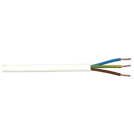 Muovikaapeli Kabelexpress H05VV-F 3x1,0 mm² valkoinen 20 m