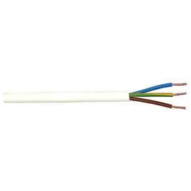 Muovikaapeli Kabelexpress H05VV-F 3x1,0 mm² valkoinen (per metri)