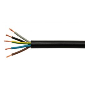 Kumikaapeli Kabelexpress H05RR-F 3 x 1,5 mm² musta (per metri)