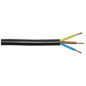 Muovikaapeli Kabelexpress H05VV-F 3x1,0 mm² musta 5 m