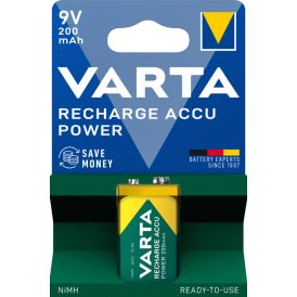 Akkuparisto Varta Recharge Accu Power 9V 200 mAh