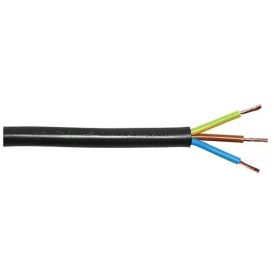 Muovikaapeli Kabelexpress H05VV-F 3x1,0 mm² musta 10 m
