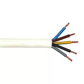 Muovikaapeli Kabelexpress H05VV-F 5x2,5 mm² valkoinen (per metri)