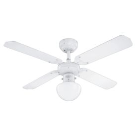 Kattotuuletinvalaisin Voltomat Air Bungonia valkoinen Ø 105 cm