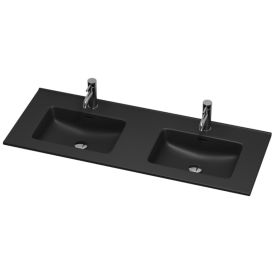 Kaksoispesuallas Camargue Skärgård Loknes mattamusta 120 x 46,5 cm
