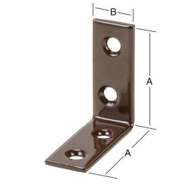 Kulmarauta 25 x 15 mm teräs ruskea