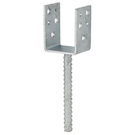 U-pilarikenkä 61 x 50 x 80 mm Kuumasinkitty