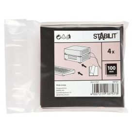 Liukuestetassu Stabilit Musta 100 x 100 mm