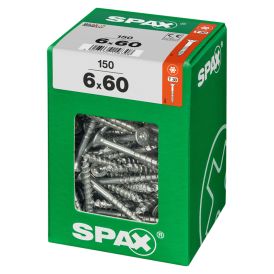 Puuruuvi Spax 6 x 60 mm 150 kpl