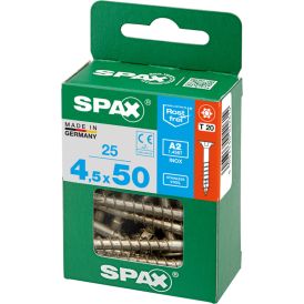Ruostumaton Universal Ruuvi Spax A2 TRX 4,5x50 M 25 KPL