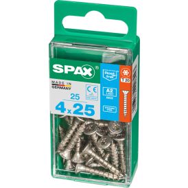 Ruostumaton Universal Ruuvi Spax A2 TRX 4X25 S 25 KPL