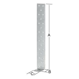 Betoni-teräsankkuri 200 x 40 mm