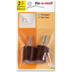 Ovenpysäytin ruuvilla ja tulpalla Fix-o-moll ruskea Ø 22 mm 2 kpl